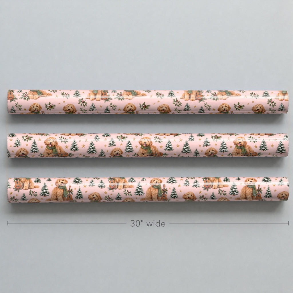 Goldendoodle Ukulele Christmas Wrapping Paper