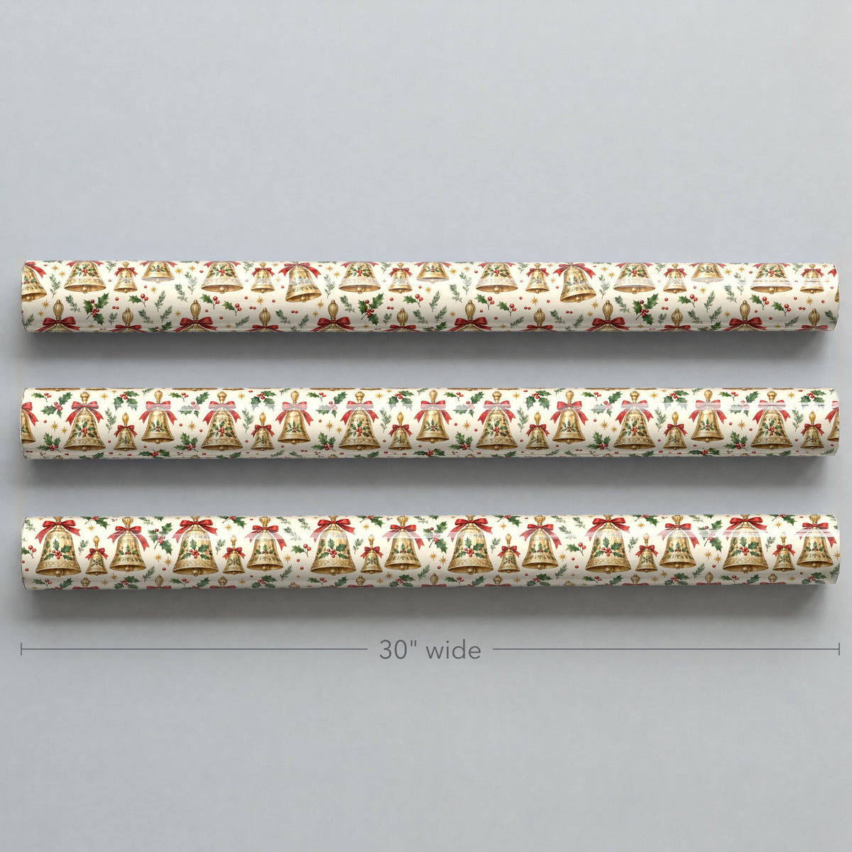 Bell Choir Holly Wrapping Paper