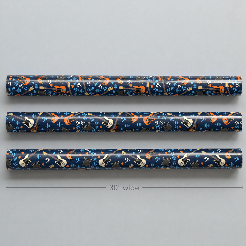 Bass Guitar Wrapping Paper