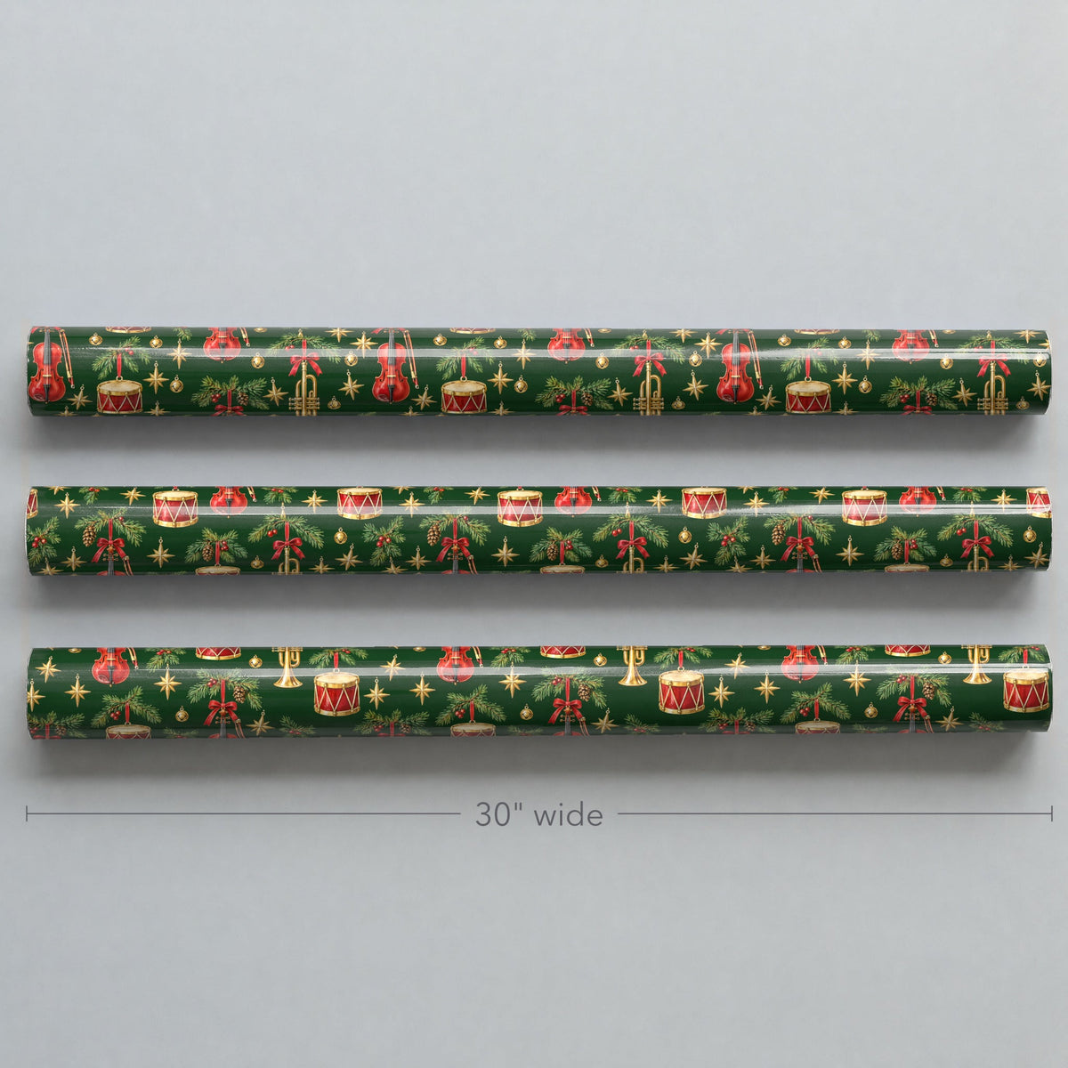Ornament Instrument Boughs Wrapping Paper