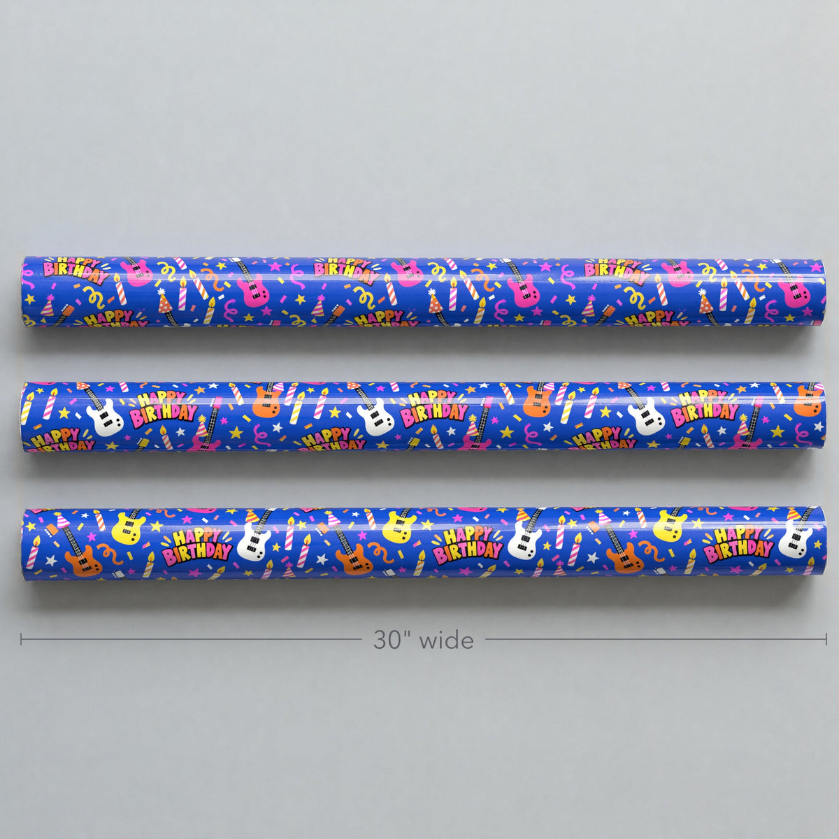 Happy Birthday Rock Star Wrapping Paper