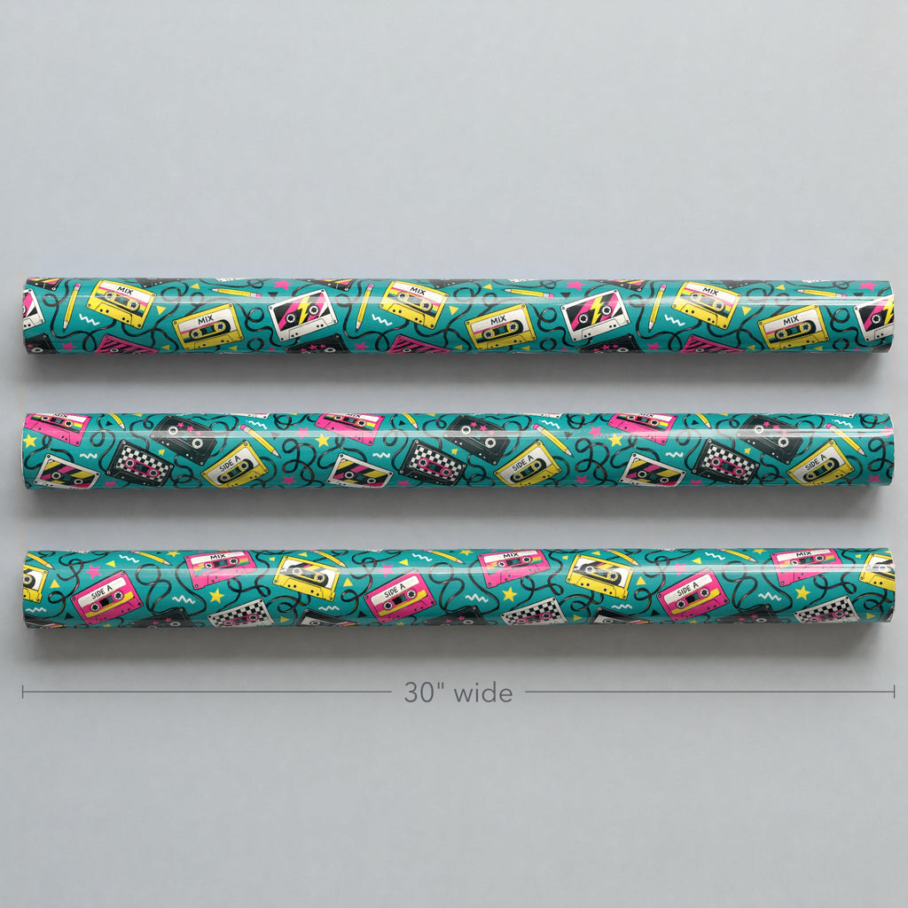Mixtape Cassette Wrapping Paper