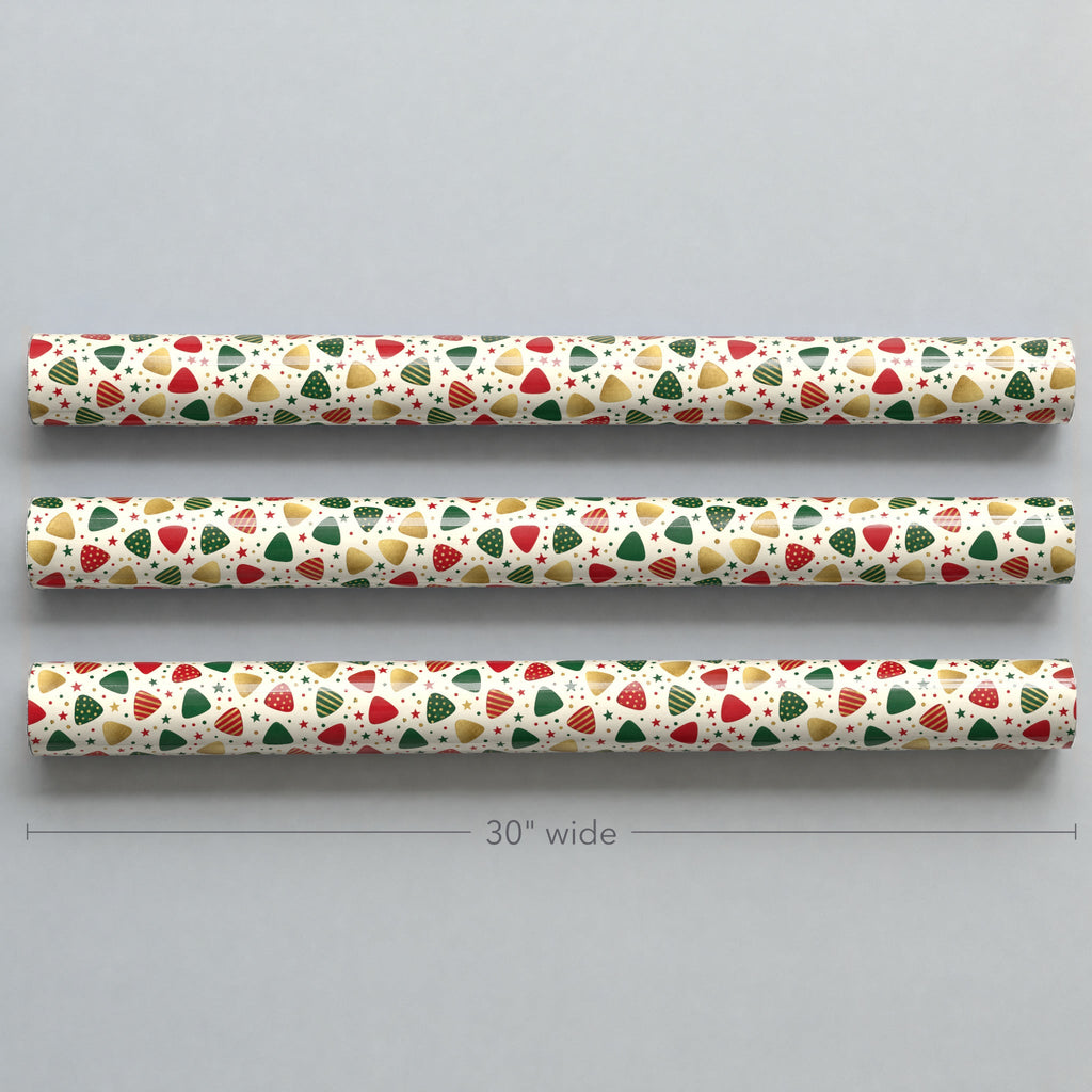 Guitar Pick Confetti Holiday Wrapping Paper