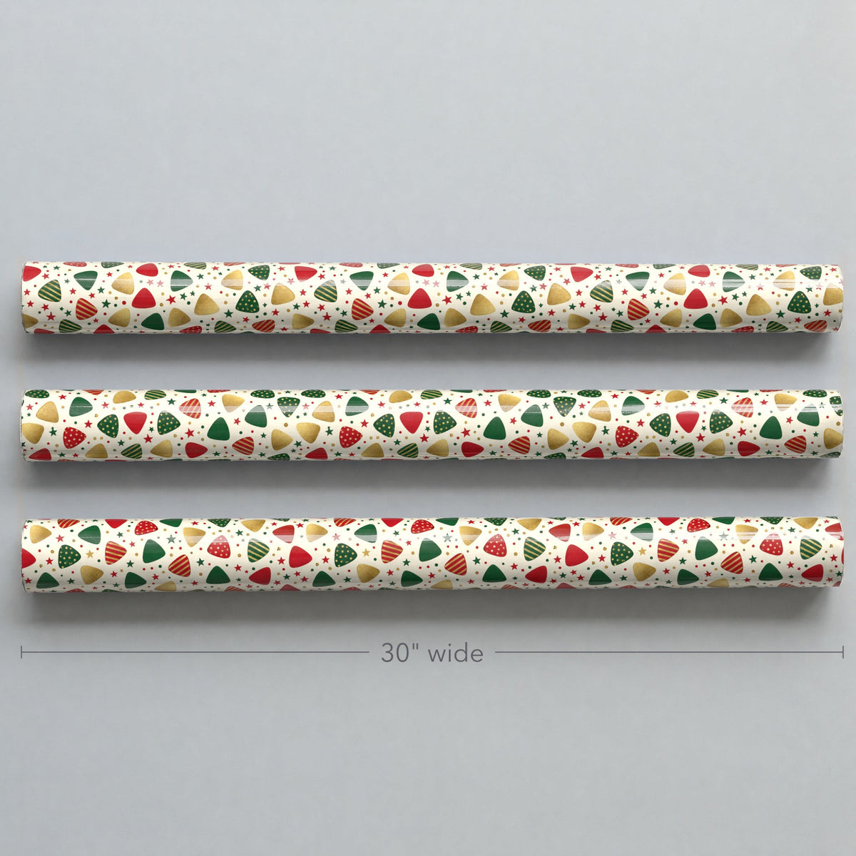 Guitar Pick Confetti Holiday Wrapping Paper
