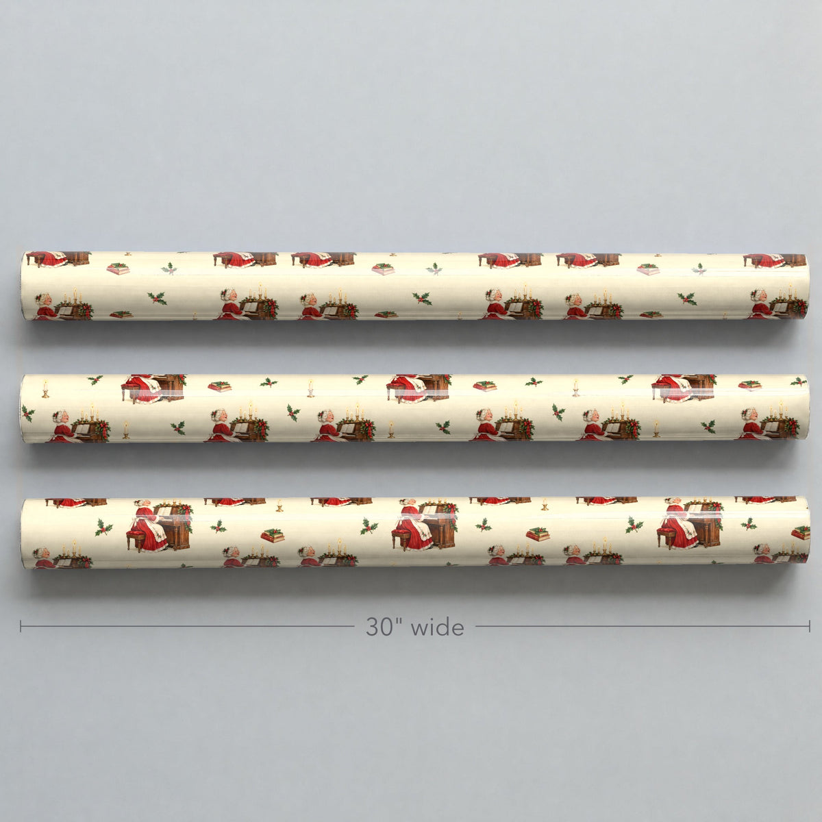 Mrs. Claus at the Piano Wrapping Paper