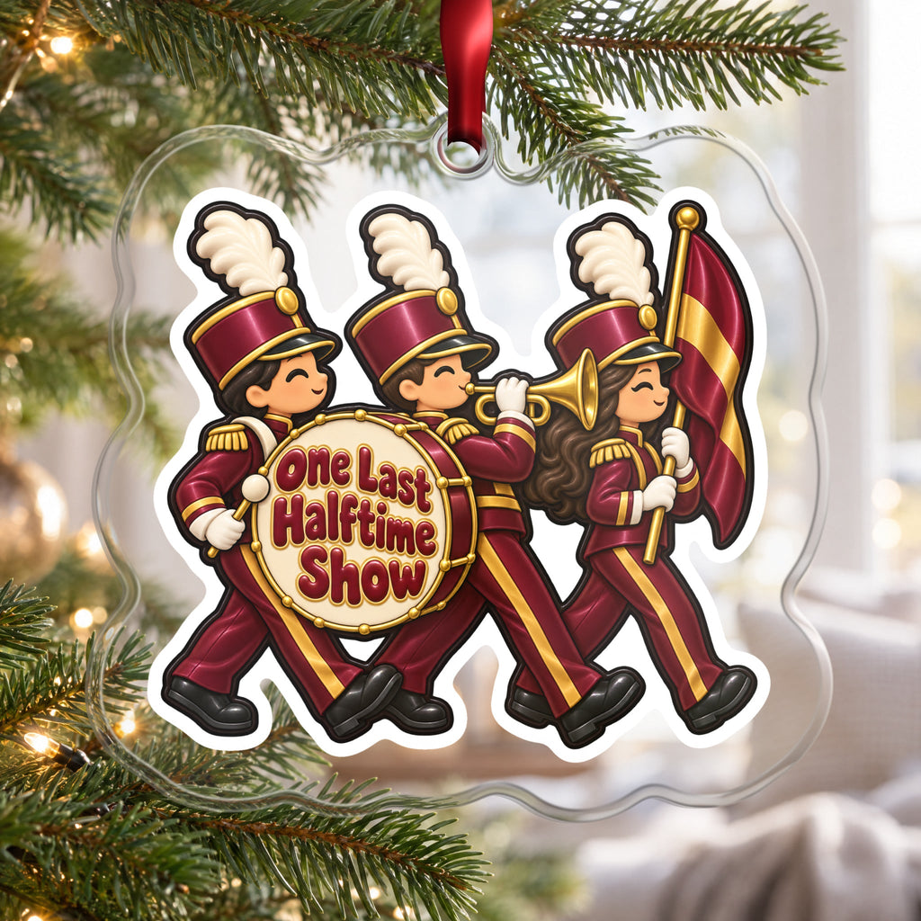 One Last Halftime Show Marching Band Christmas Ornament