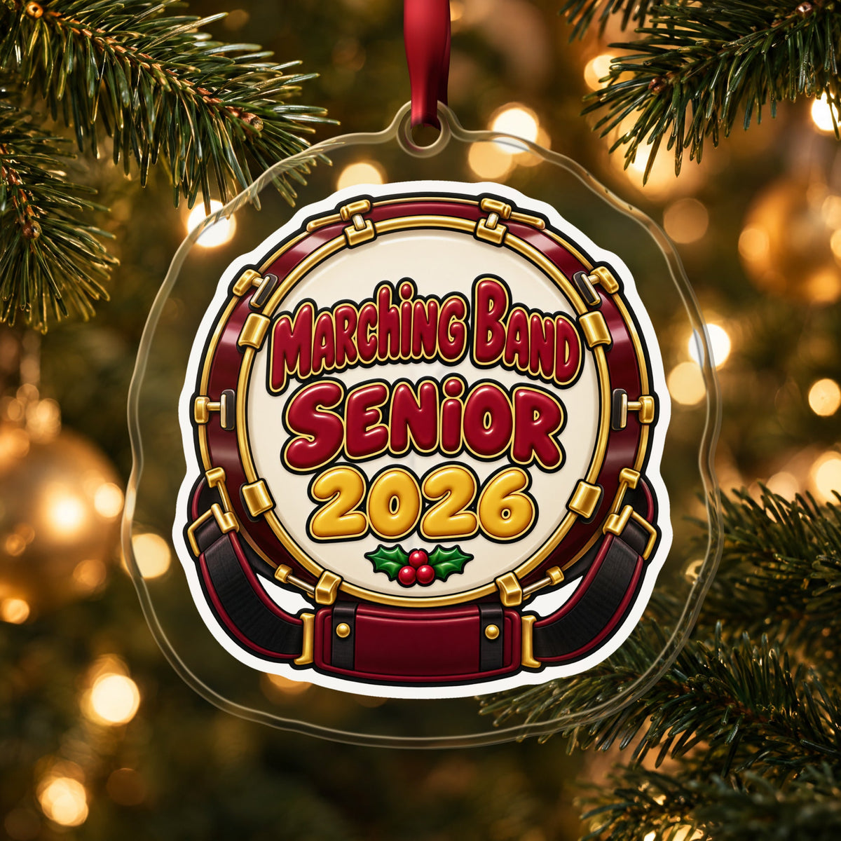 Marching Band Senior 2026 Christmas Ornament