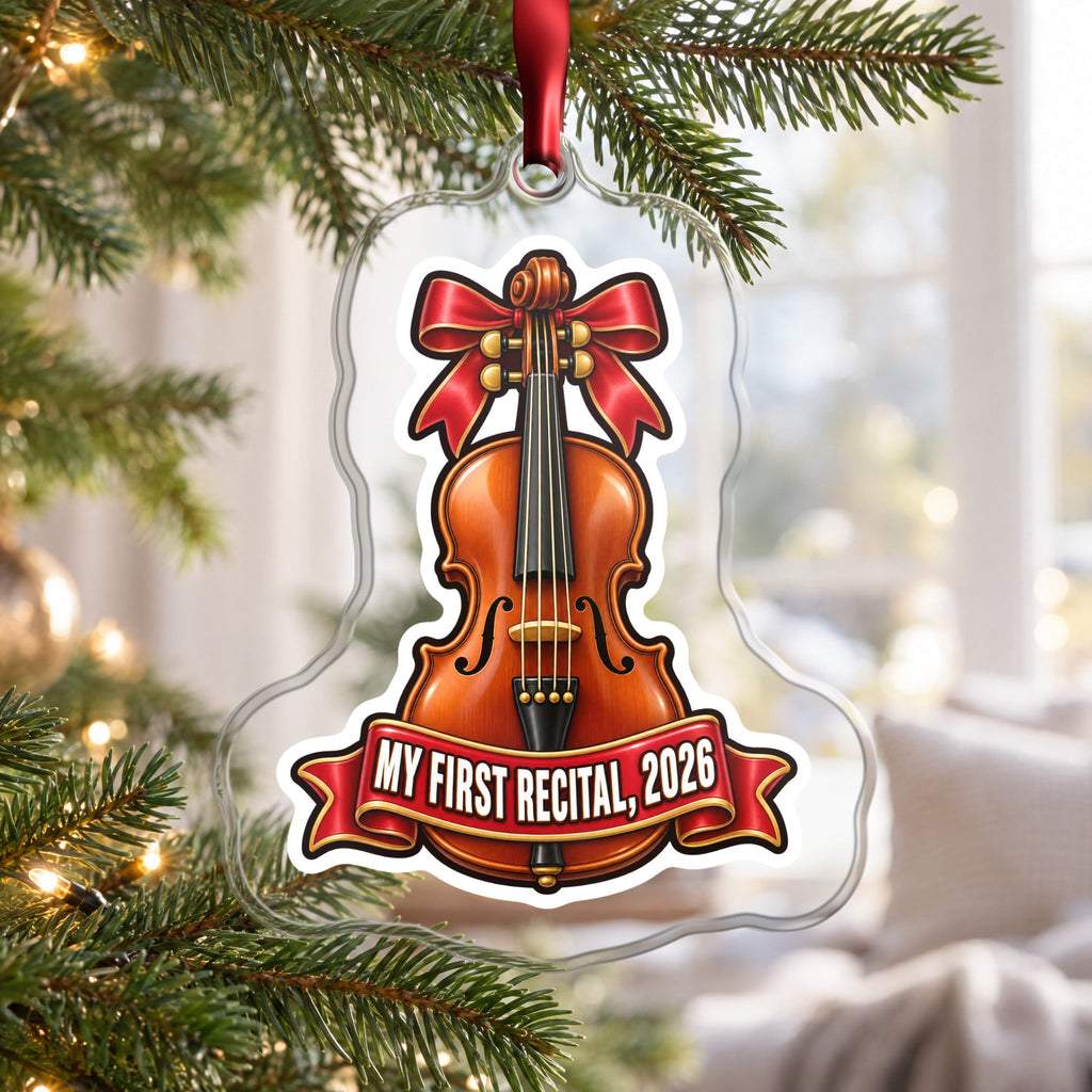 My First Violin Recital 2026 Christmas Ornament