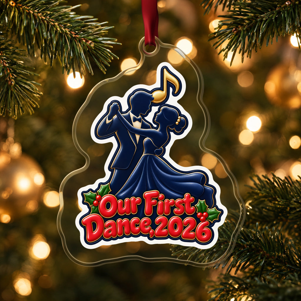 Our First Dance 2026 Couple Christmas Ornament