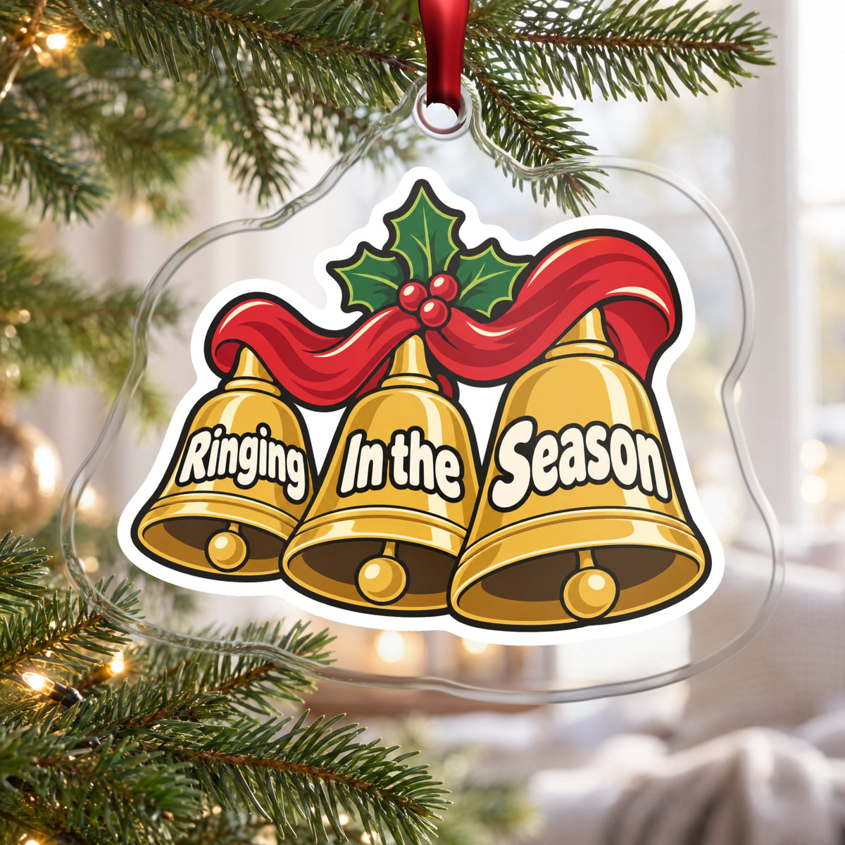 Ringing In the Season Handbells Christmas Ornament