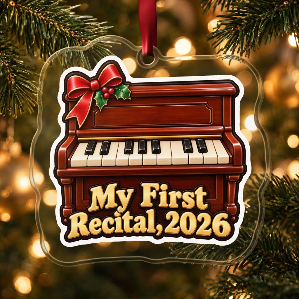 My First Piano Recital 2026 Christmas Ornament