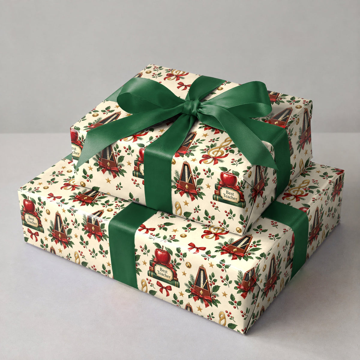 Music Teacher's Holiday Desk Wrapping Paper