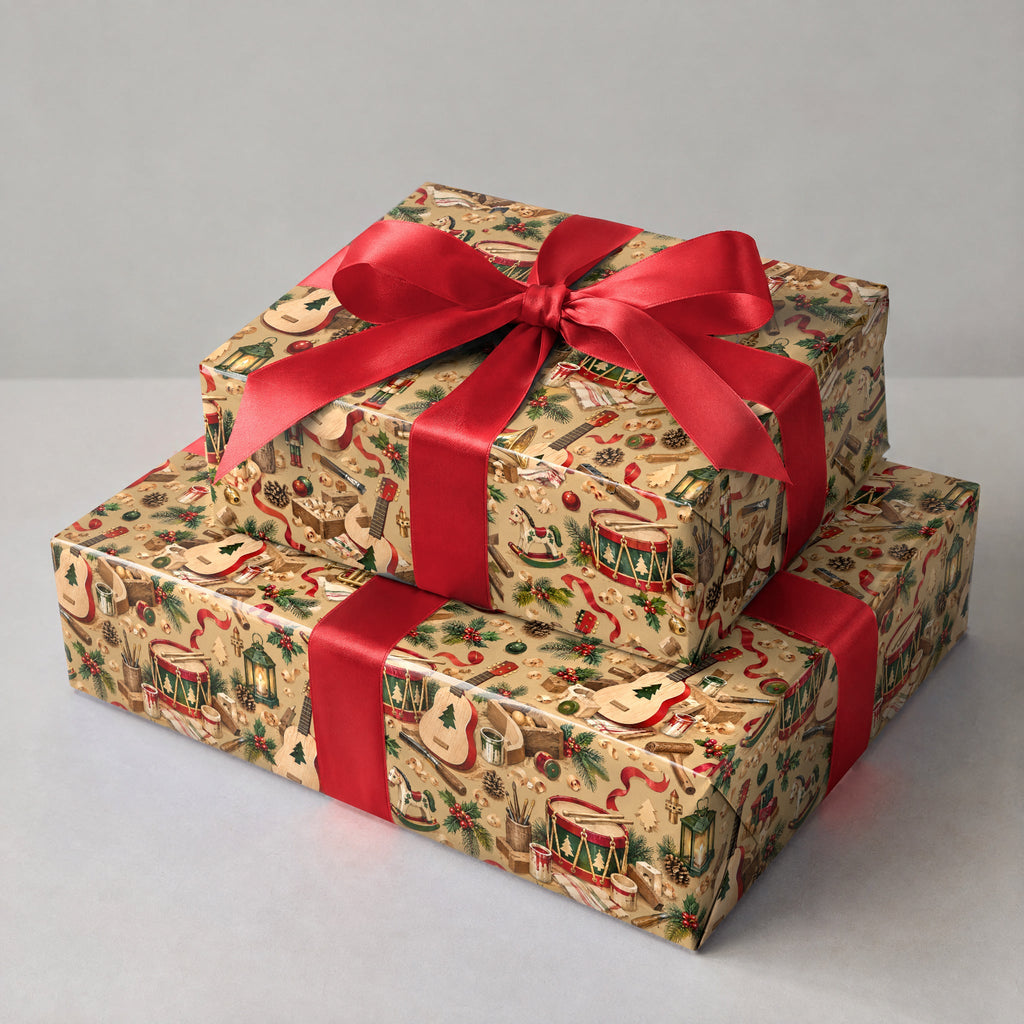 Santa's Instrument Workshop Wrapping Paper