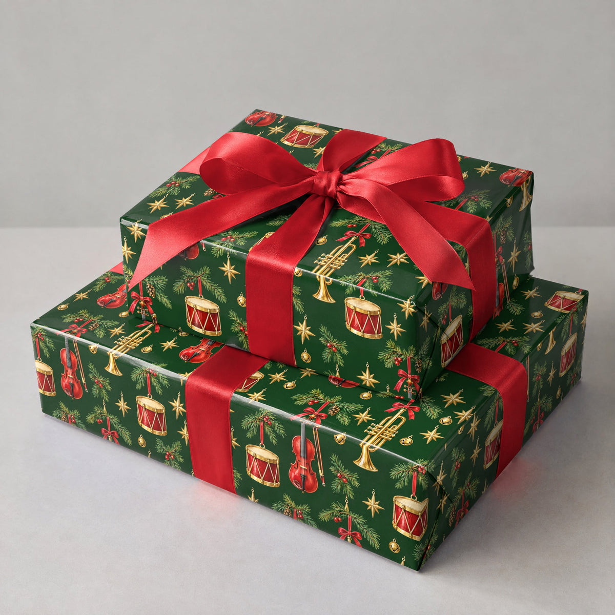 Ornament Instrument Boughs Wrapping Paper