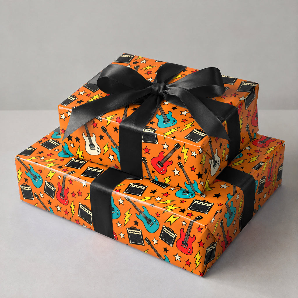 Guitar and Amp Rock Wrapping Paper