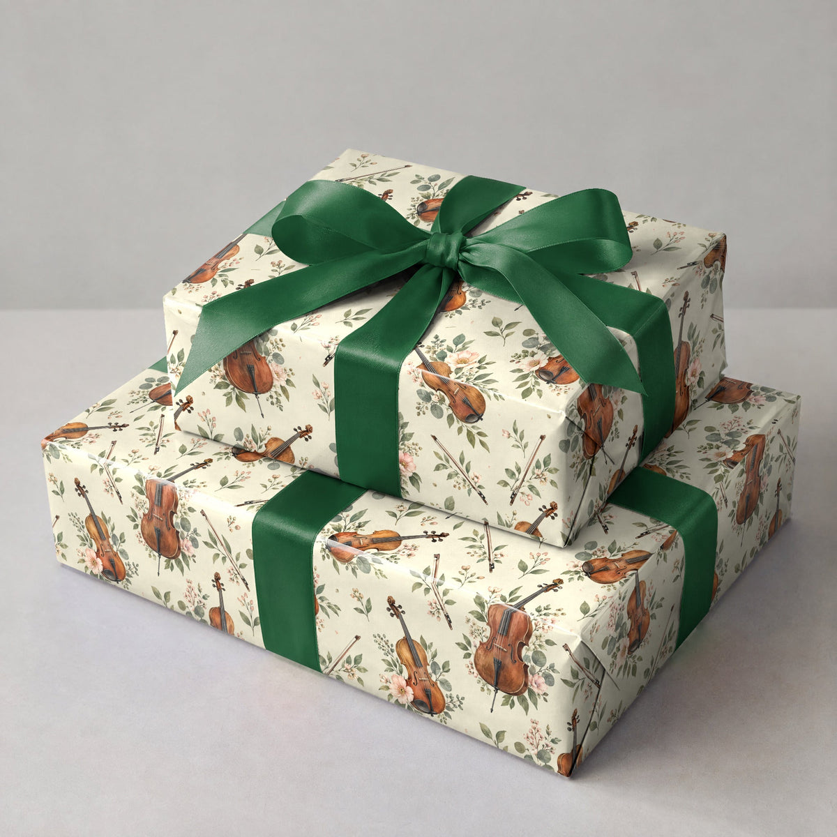 Watercolor Violin Wrapping Paper