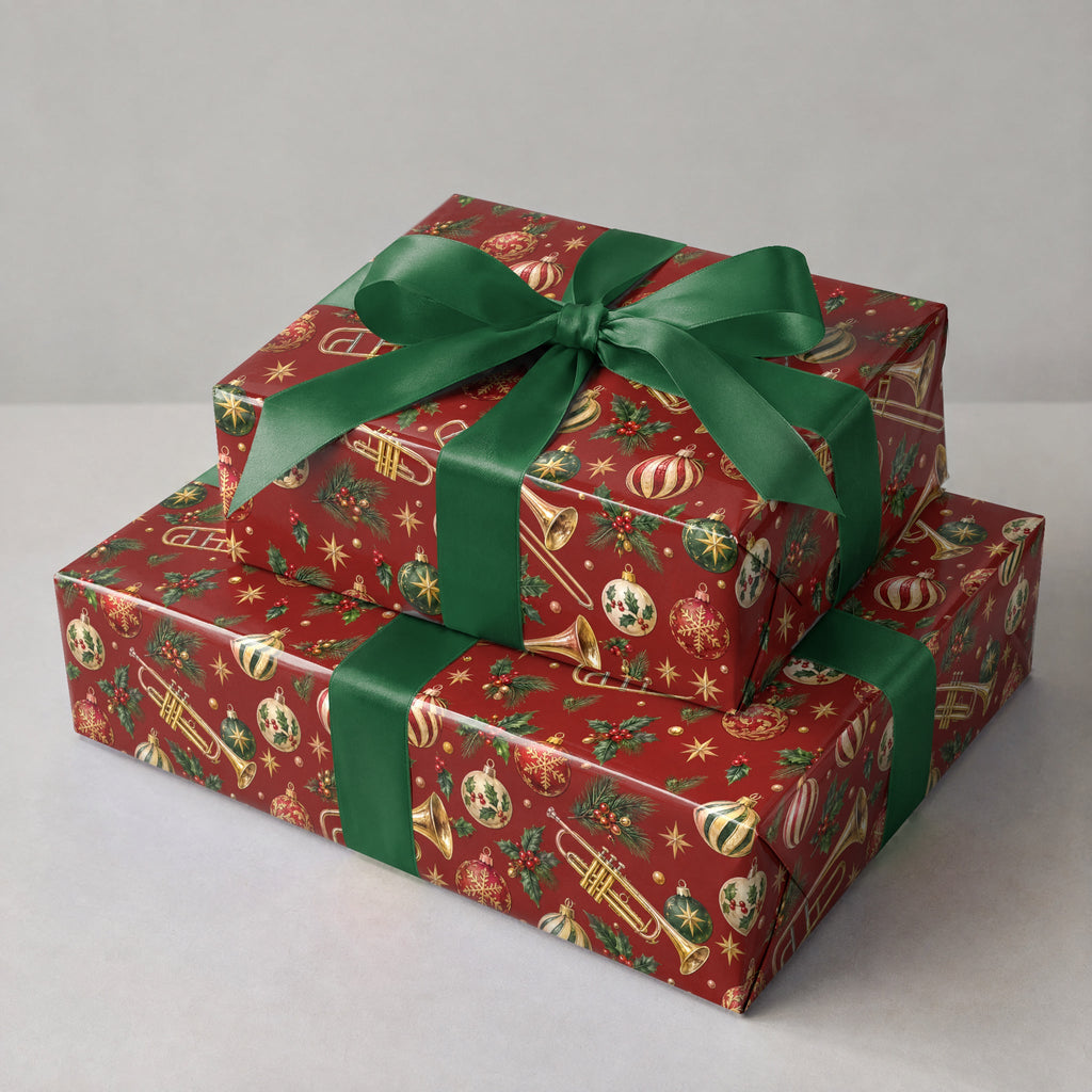 Brass and Baubles Wrapping Paper