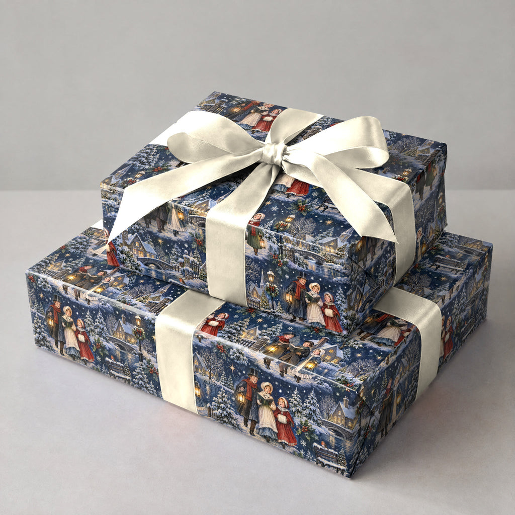 Carolers Lantern Walk Wrapping Paper