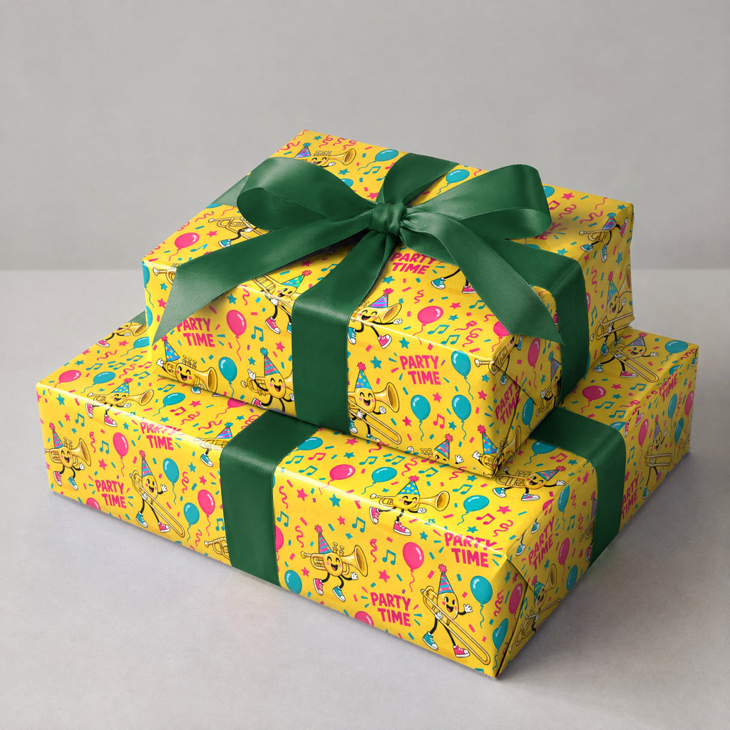 Birthday Brass Band Wrapping Paper