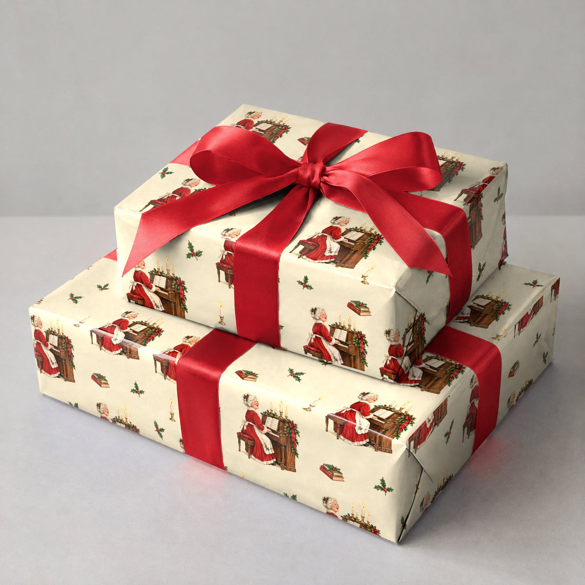 Mrs. Claus at the Piano Wrapping Paper