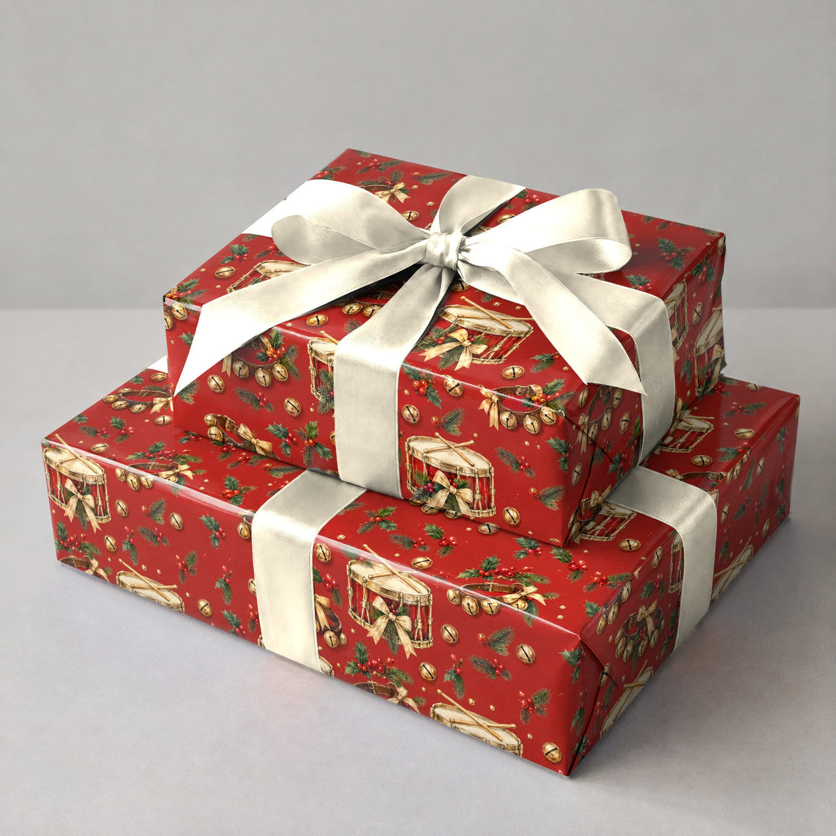 Snare and Sleigh Bells Wrapping Paper