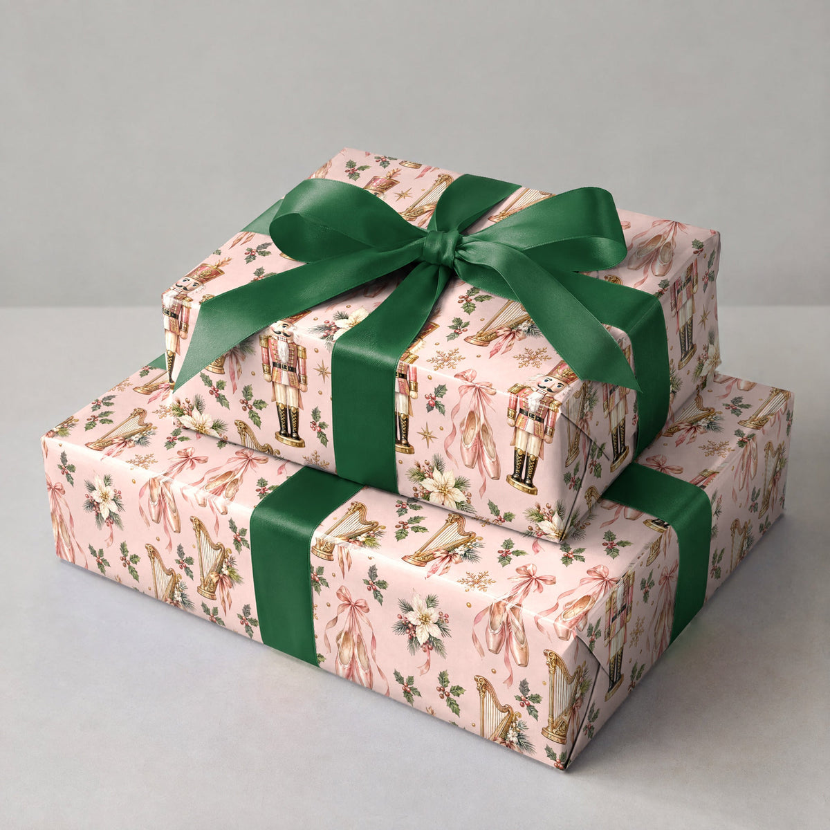 Nutcracker Ballet Blush Wrapping Paper