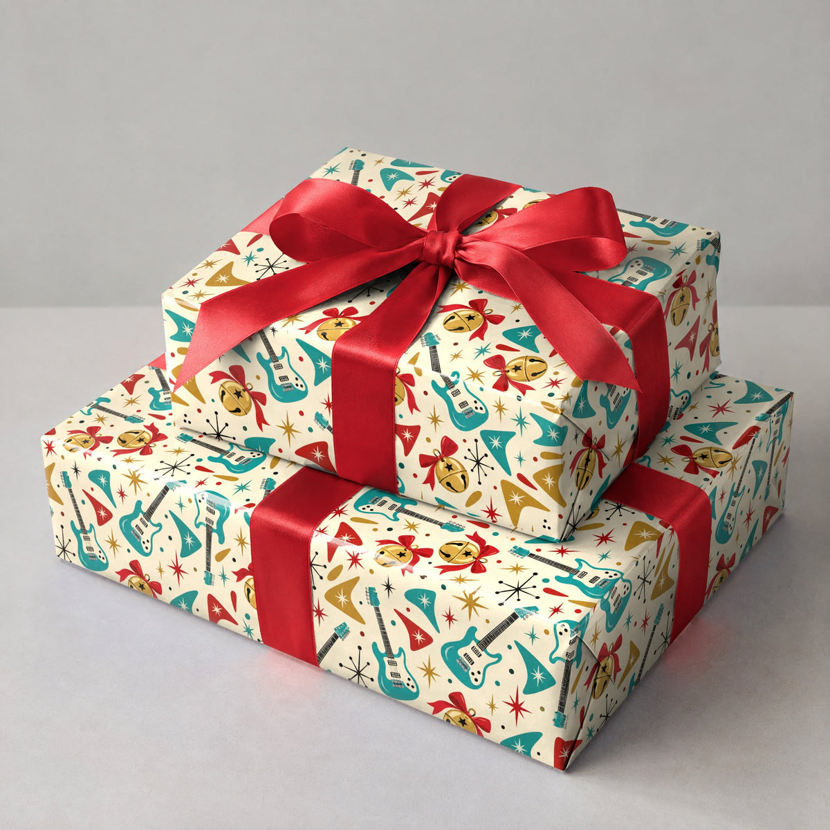 Jingle Bell Rock Retro Wrapping Paper
