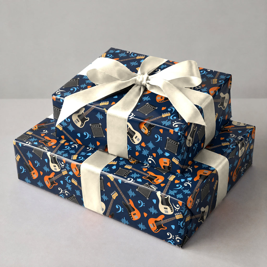 Bass Guitar Wrapping Paper