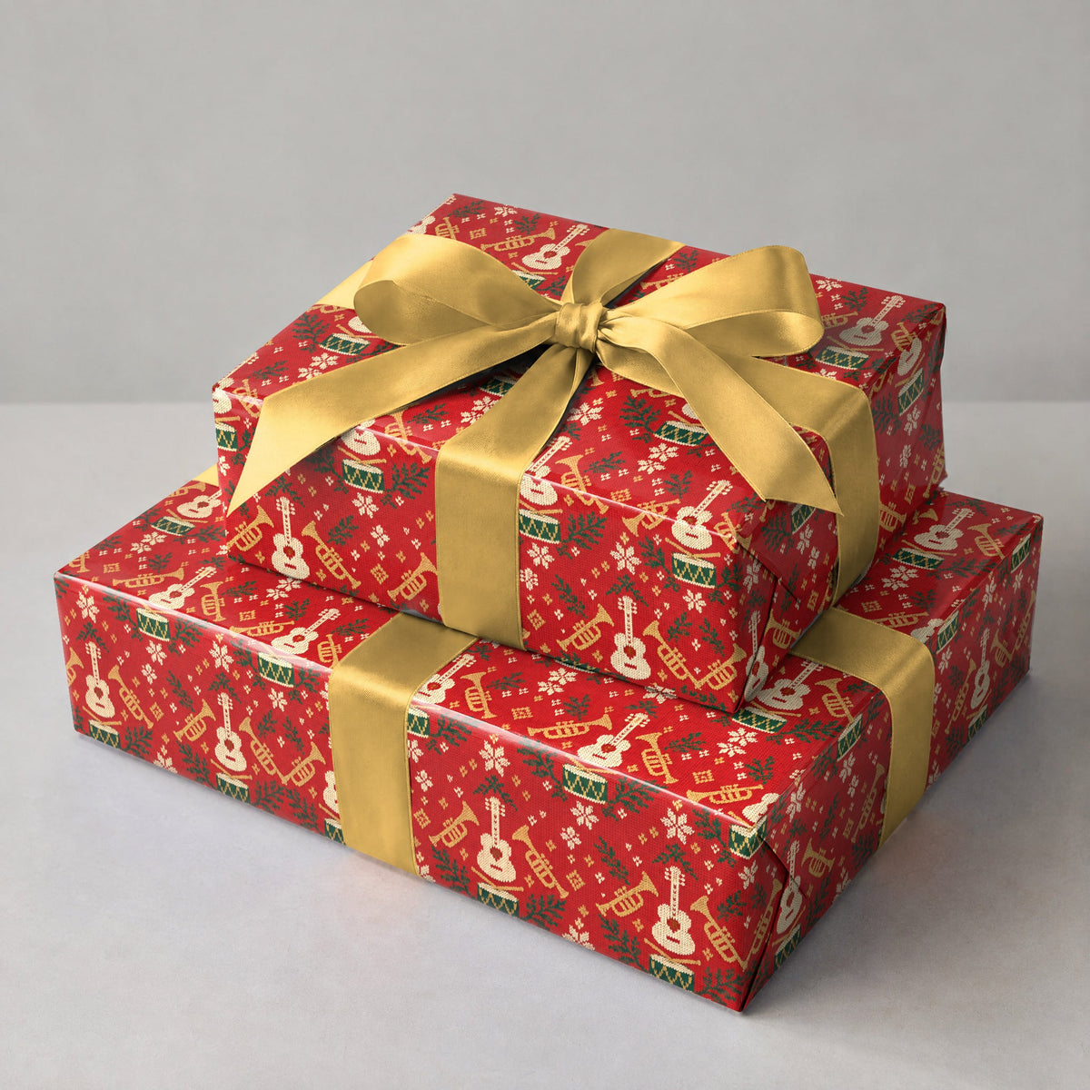 Ugly Sweater Band Icons Wrapping Paper