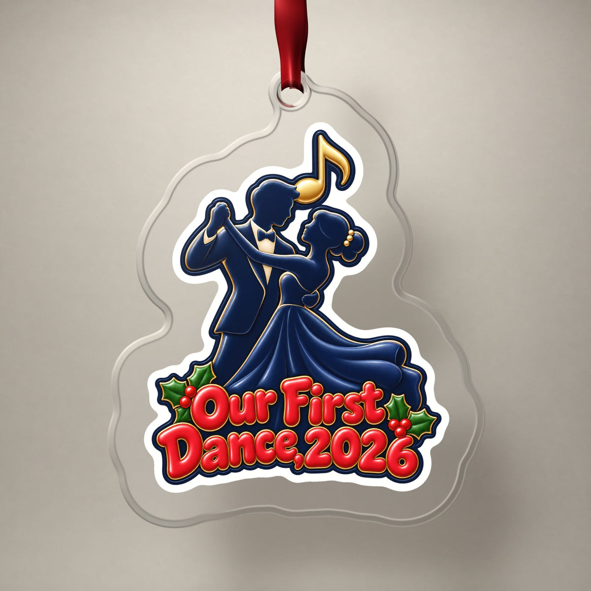 Our First Dance 2026 Couple Christmas Ornament