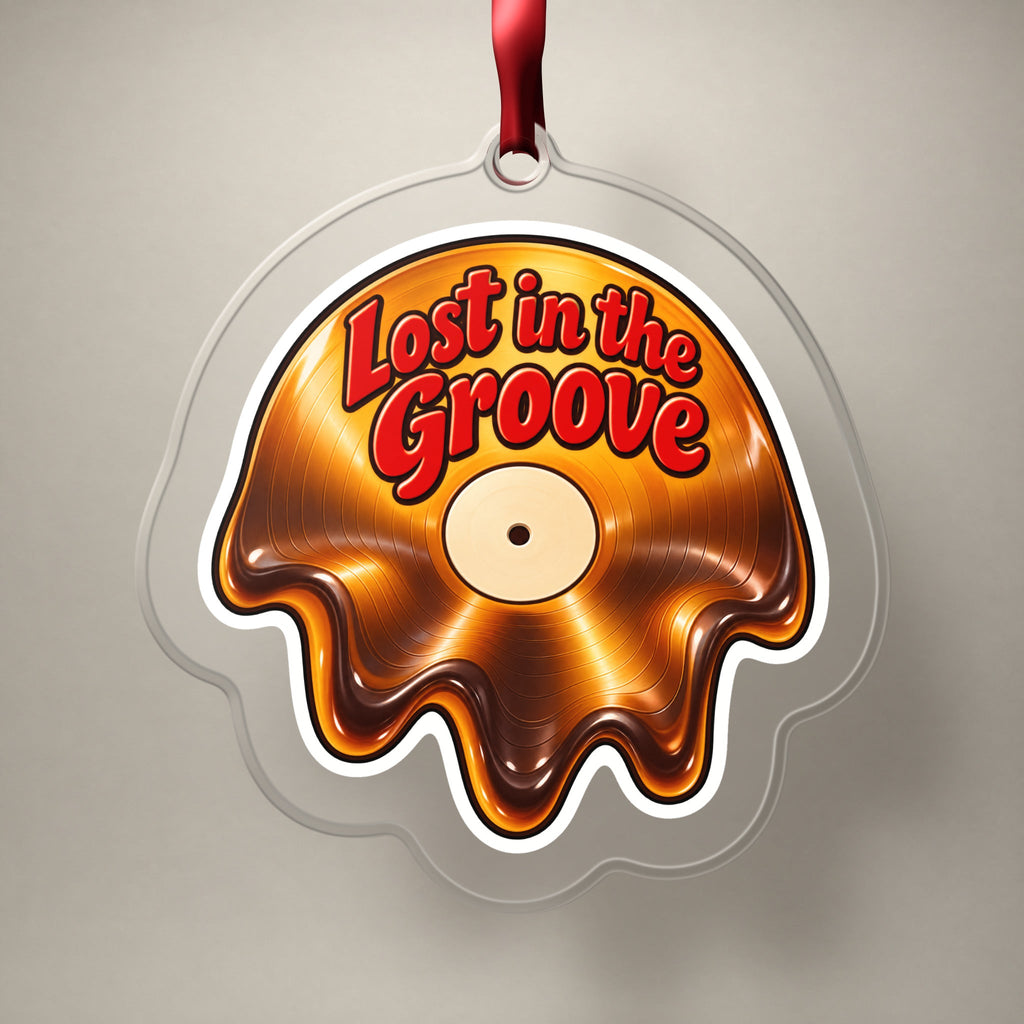 Lost in the Groove Melting Vinyl Christmas Ornament