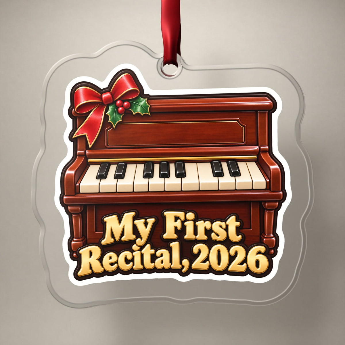 My First Piano Recital 2026 Christmas Ornament