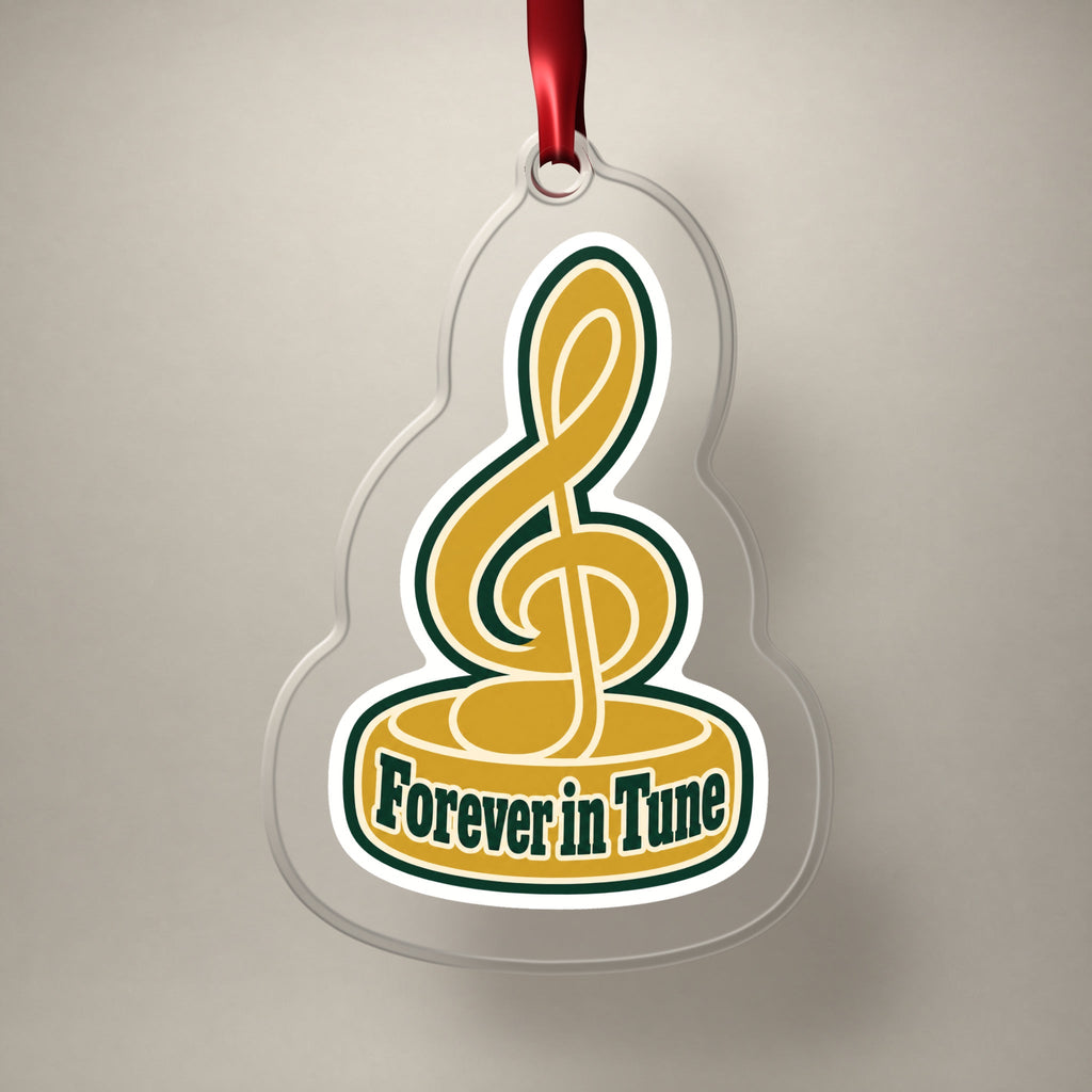 Forever in Tune Treble Clef Christmas Ornament