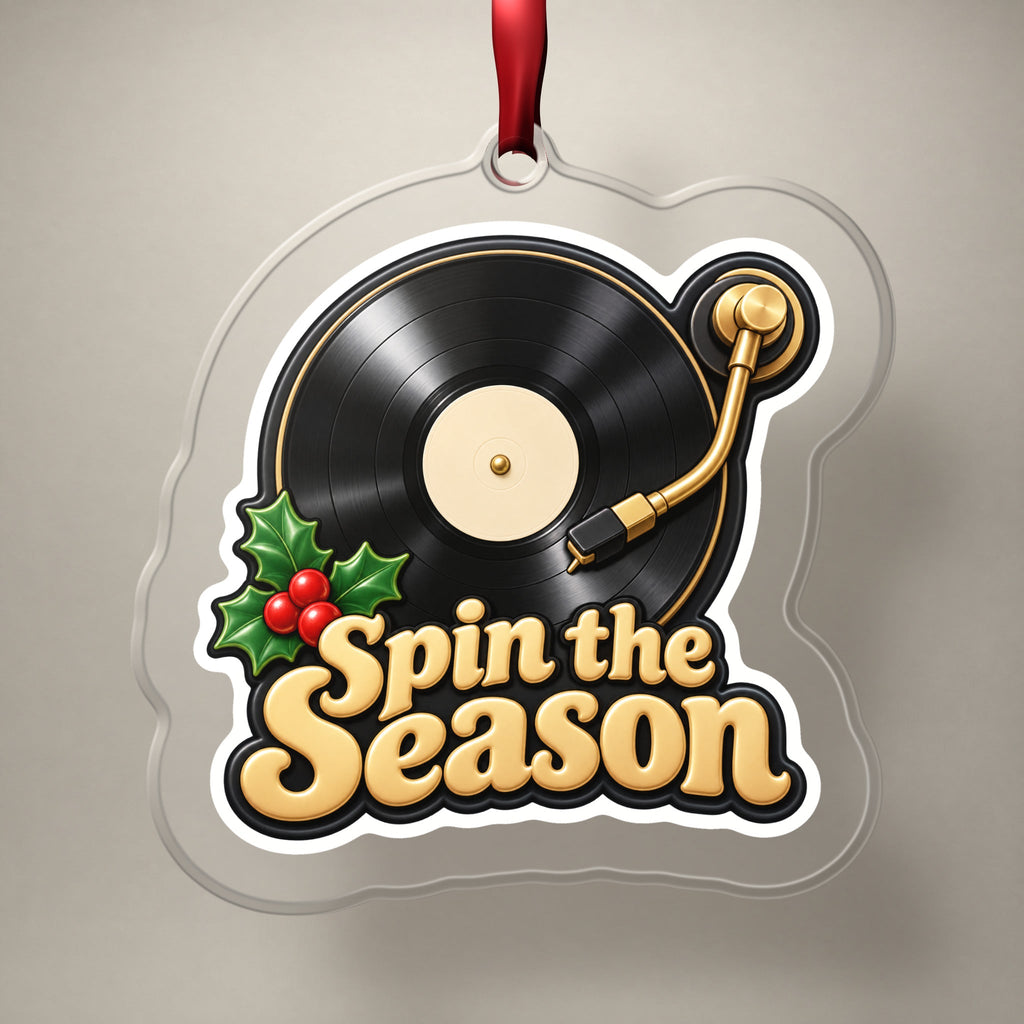 Spin the Season Vinyl Record Christmas Ornament