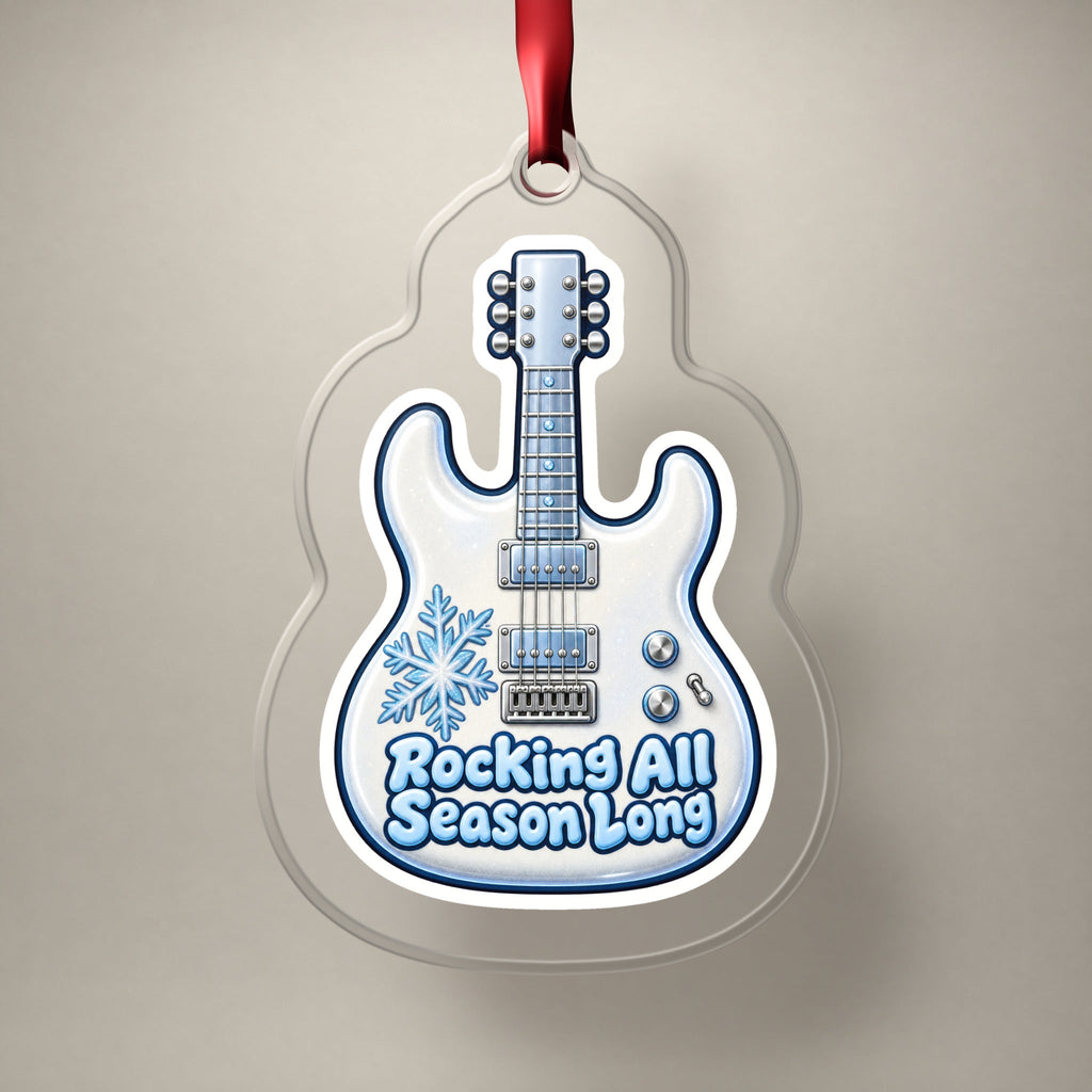 Rocking All Season Electric Guitar Christmas Ornament