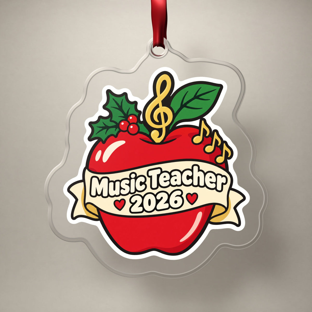 Music Teacher 2026 Christmas Ornament
