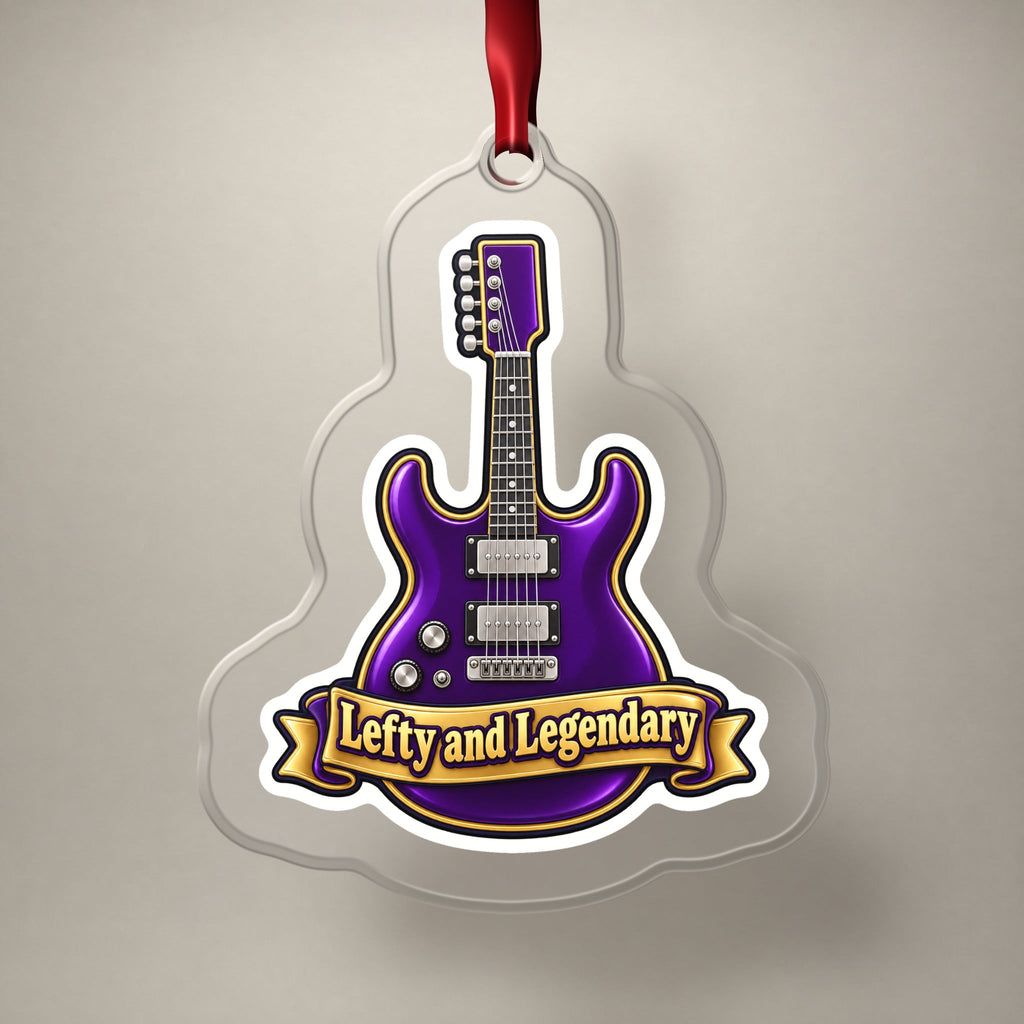 Lefty and Legendary Electric Guitar Christmas Ornament