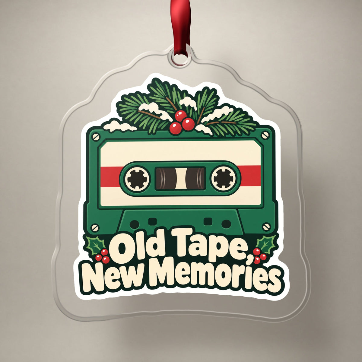 Old Tape, New Memories Cassette Christmas Ornament