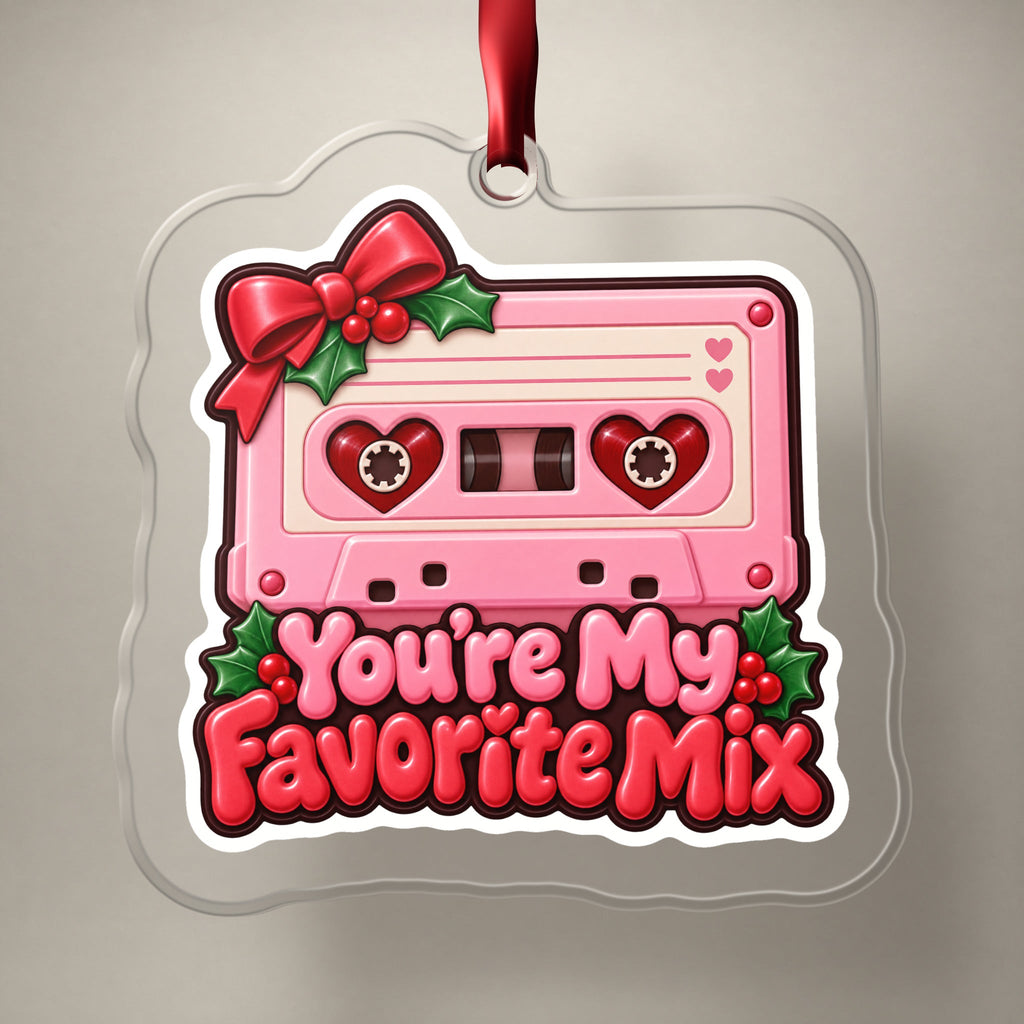 You're My Favorite Mix Cassette Christmas Ornament