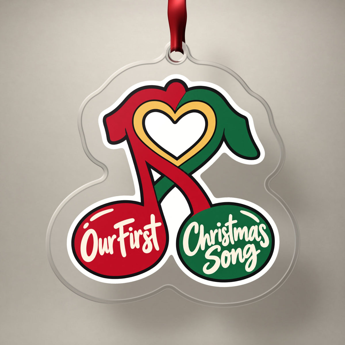 Our First Christmas Song Music Notes Ornament