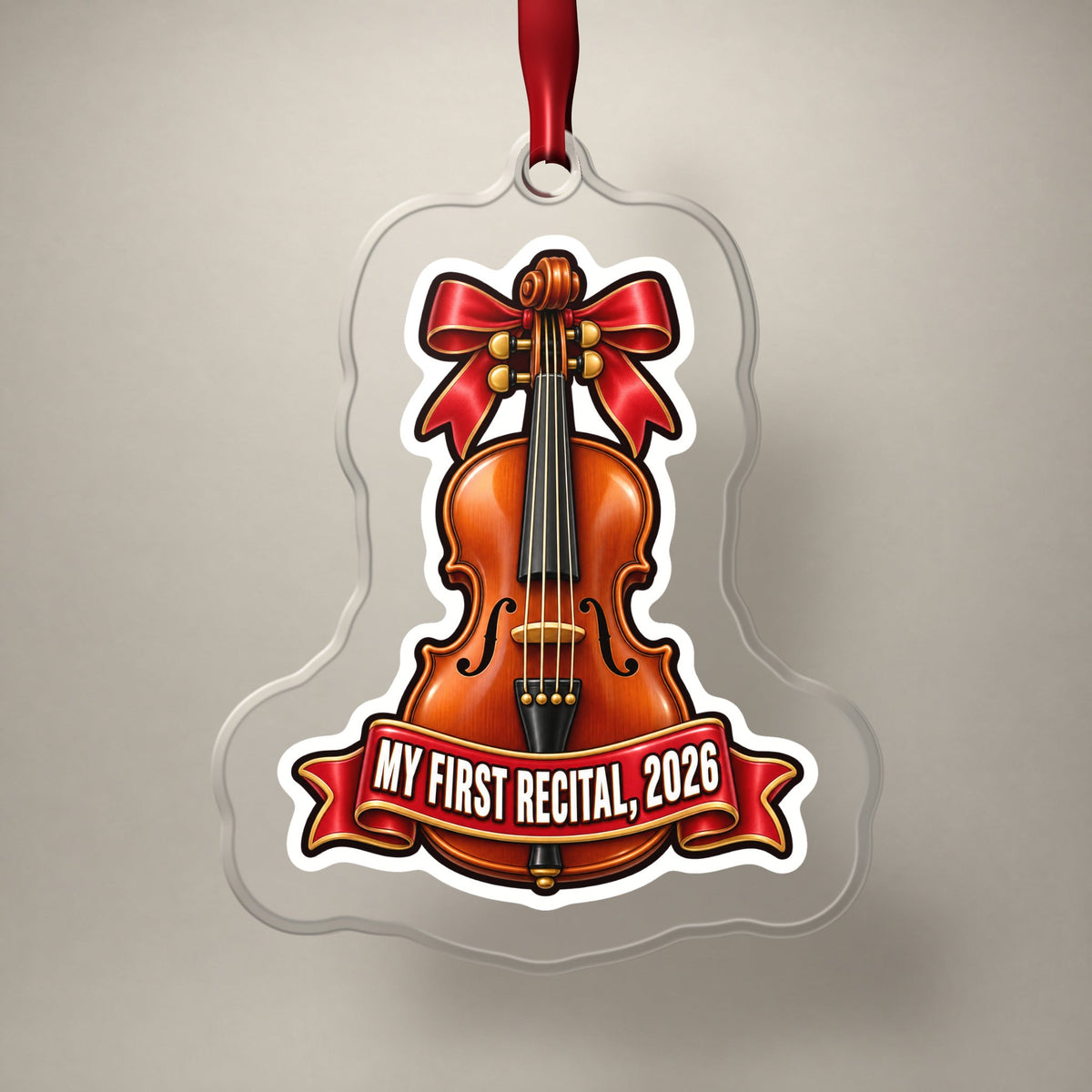 My First Violin Recital 2026 Christmas Ornament