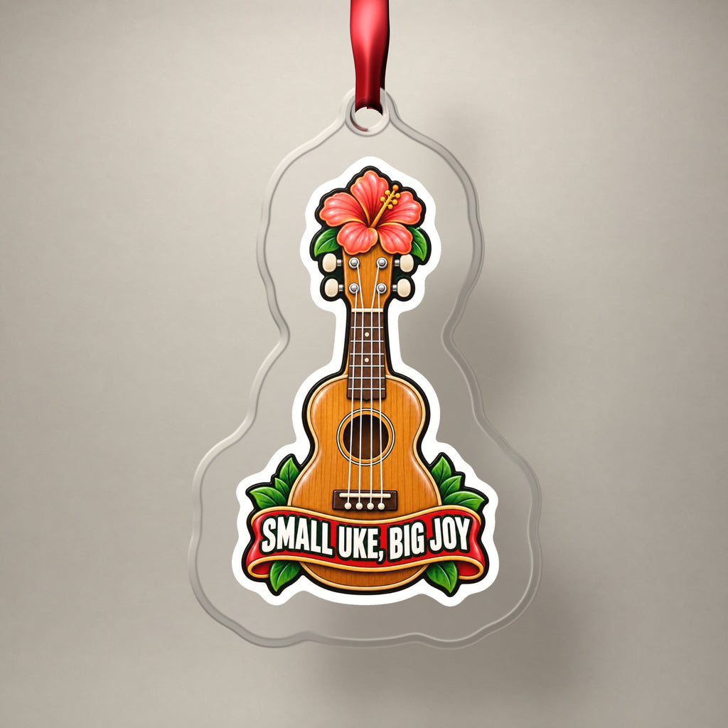 Small Uke, Big Joy Ukulele Christmas Ornament