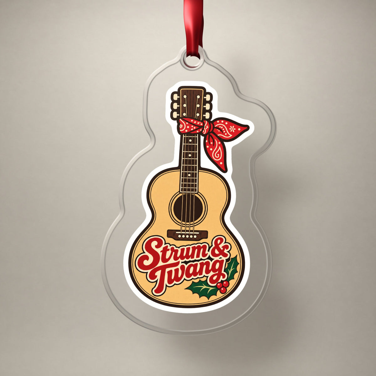 Strum & Twang Country Guitar Christmas Ornament