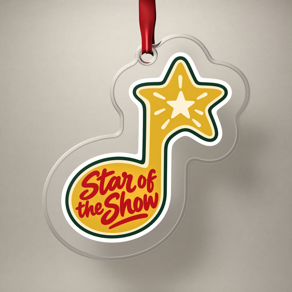 Star of the Show Music Note Christmas Ornament