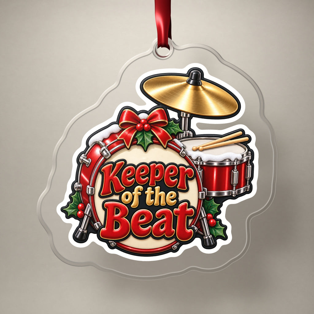 Keeper of the Beat Drum Kit Christmas Ornament