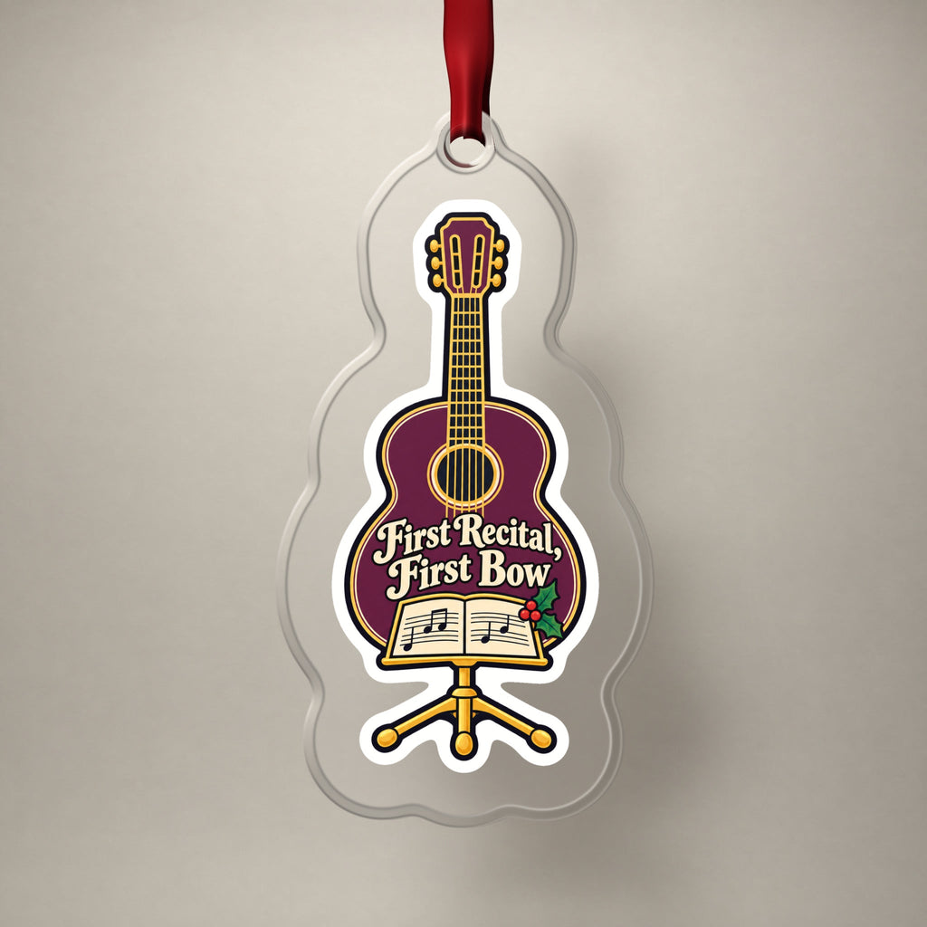 First Recital Acoustic Guitar Christmas Ornament