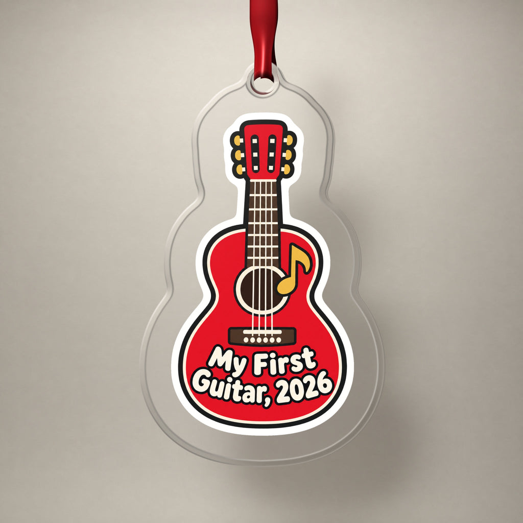 My First Guitar 2026 Christmas Ornament