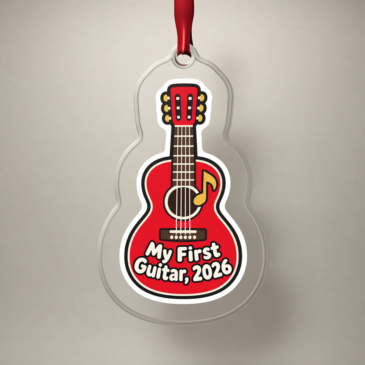 My First Guitar 2026 Christmas Ornament