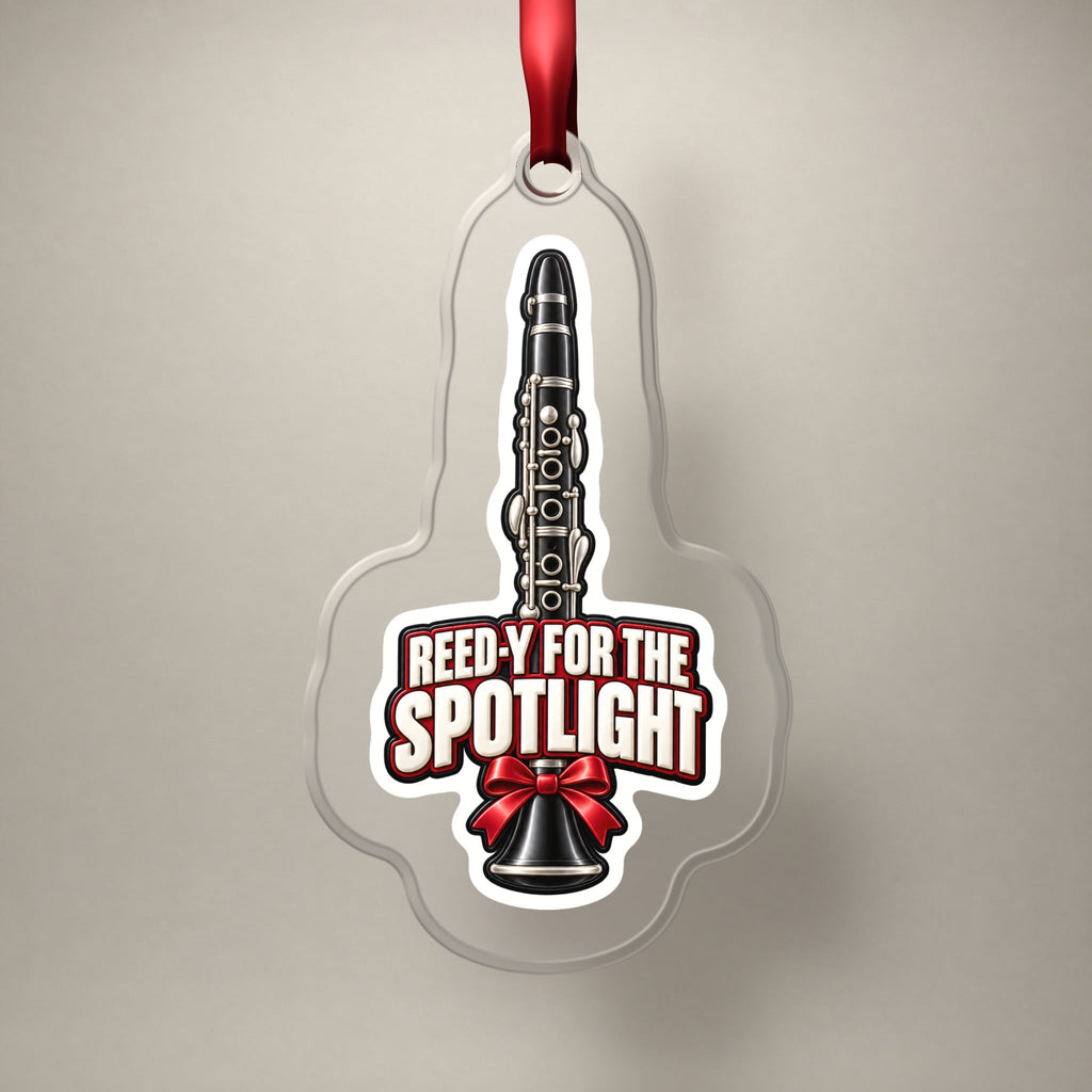 Reed-y for the Spotlight Clarinet Christmas Ornament