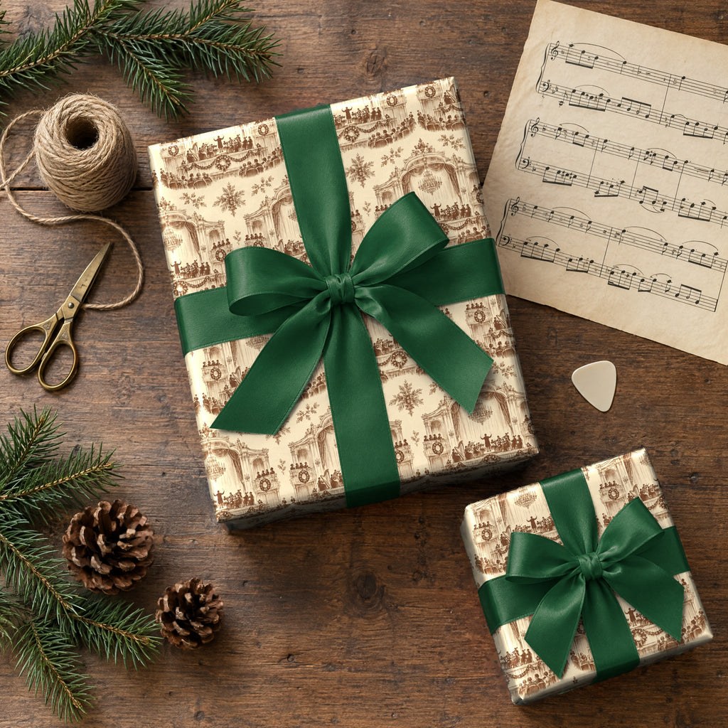 Vintage Concert Hall Toile Wrapping Paper